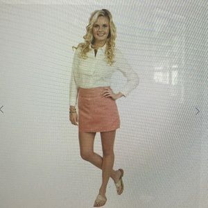 Murray's Skirt Nantucket Red NWT Light weight Poplin 100% Cotton Size 4